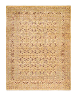 Traditional Mogul Ivory Wool Area Rug 8' 1" x 10' 6" - Solo Rugs
