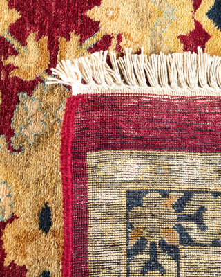 Traditional Mogul Red Wool Area Rug 7' 10" x 10' 1" - Solo Rugs