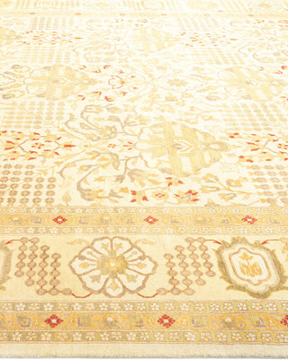 Traditional Mogul Ivory Wool Area Rug 8' 1" x 10' 2" - Solo Rugs