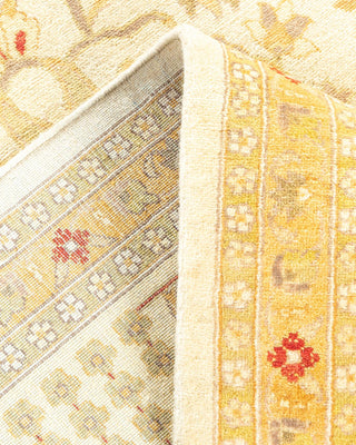 Traditional Mogul Ivory Wool Area Rug 8' 1" x 10' 2" - Solo Rugs