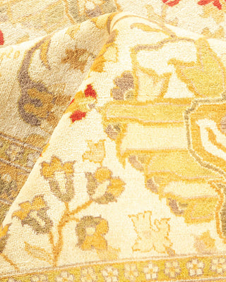 Traditional Mogul Ivory Wool Area Rug 8' 1" x 10' 2" - Solo Rugs