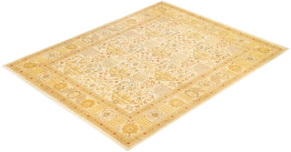 Traditional Mogul Ivory Wool Area Rug 8' 1" x 10' 2" - Solo Rugs