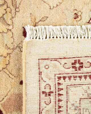 Traditional Mogul Ivory Wool Area Rug 9' 3" x 11' 10" - Solo Rugs
