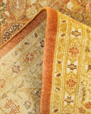 Traditional Mogul Brown Wool Area Rug 6' 1" x 8' 1" - Solo Rugs