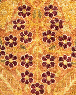 Traditional Mogul Brown Wool Area Rug 6' 0" x 9' 1" - Solo Rugs