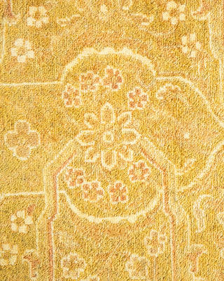 Traditional Mogul Green Wool Area Rug 6' 1" x 8' 8" - Solo Rugs