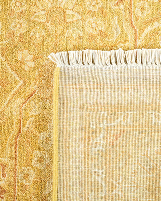 Traditional Mogul Green Wool Area Rug 6' 1" x 8' 8" - Solo Rugs