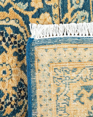 Traditional Mogul Blue Wool Area Rug 6' 2" x 8' 7" - Solo Rugs