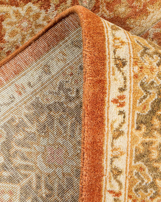 Traditional Mogul Brown Wool Area Rug 4' 2" x 6' 1" - Solo Rugs