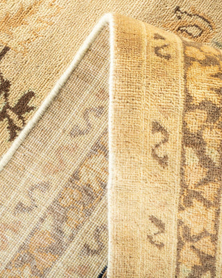 Traditional Mogul Ivory Wool Area Rug 8' 10" x 12' 0" - Solo Rugs