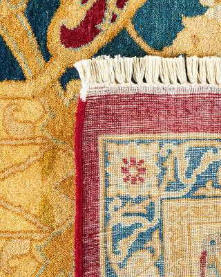 Traditional Mogul Red Wool Area Rug 9' 0" x 12' 1" - Solo Rugs