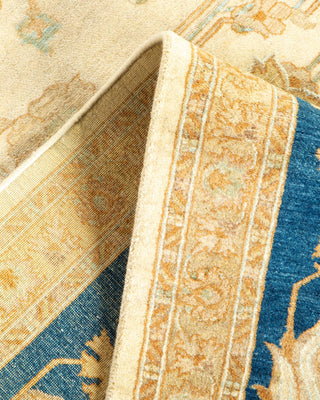 Traditional Mogul Ivory Wool Area Rug 8' 1" x 9' 10" - Solo Rugs