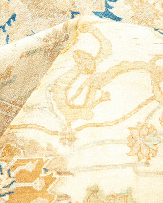 Traditional Mogul Ivory Wool Area Rug 8' 1" x 9' 10" - Solo Rugs