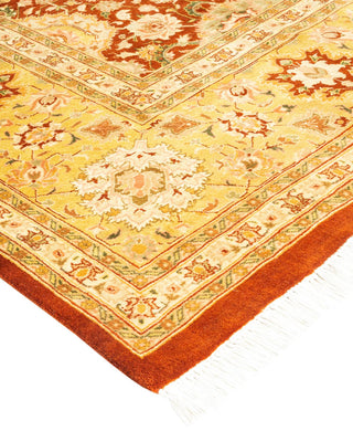 Traditional Mogul Orange Wool Area Rug 8' 1" x 10' 5" - Solo Rugs