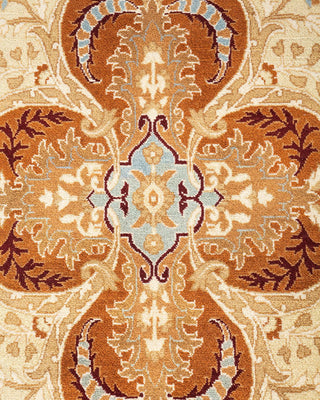 Traditional Mogul Brown Wool Area Rug 9' 2" x 12' 1" - Solo Rugs