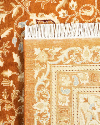 Traditional Mogul Brown Wool Area Rug 9' 2" x 12' 1" - Solo Rugs