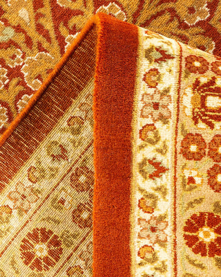 Traditional Mogul Orange Wool Area Rug 9' 2" x 12' 1" - Solo Rugs