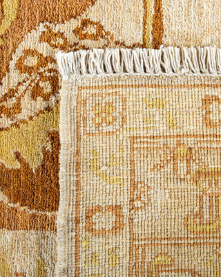 Contemporary Eclectic Ivory Wool Area Rug 9' 2" x 11' 4" - Solo Rugs