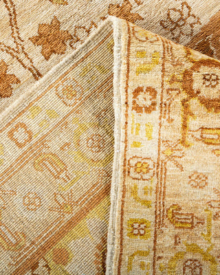 Contemporary Eclectic Ivory Wool Area Rug 9' 2" x 11' 4" - Solo Rugs