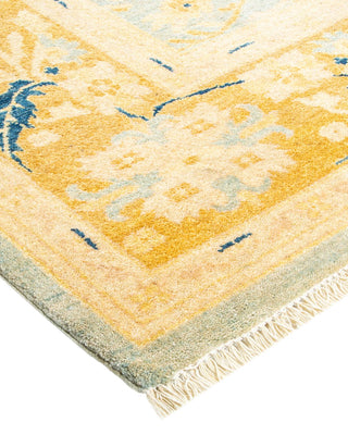Contemporary Eclectic Light Blue Wool Area Rug 8' 2" x 10' 6" - Solo Rugs