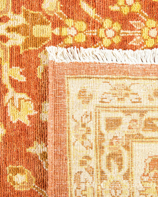 Contemporary Eclectic Pink Wool Area Rug 8' 1" x 9' 9" - Solo Rugs