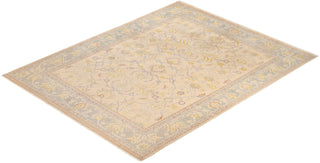 Contemporary Eclectic Ivory Wool Area Rug 8' 2" x 10' 3" - Solo Rugs