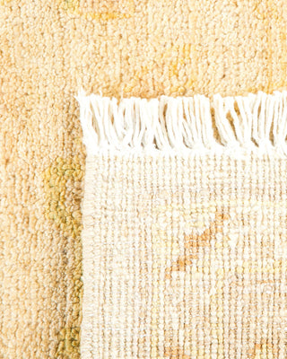Contemporary Eclectic Ivory Wool Area Rug 6' 3" x 9' 6" - Solo Rugs