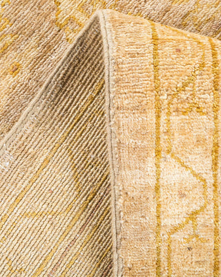 Contemporary Eclectic Ivory Wool Area Rug 6' 2" x 9' 1" - Solo Rugs