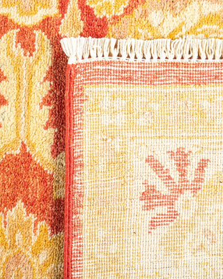 Contemporary Eclectic Orange Wool Area Rug 6' 0" x 8' 9" - Solo Rugs
