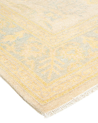 Contemporary Eclectic Ivory Wool Area Rug 5' 3" x 8' 0" - Solo Rugs