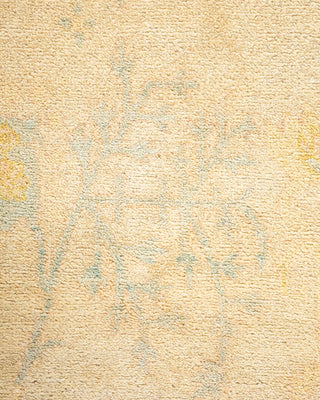 Contemporary Eclectic Ivory Wool Area Rug 5' 3" x 8' 0" - Solo Rugs