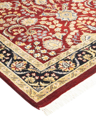 Traditional Mogul Red Wool Area Rug 3' 0" x 4' 9" - Solo Rugs