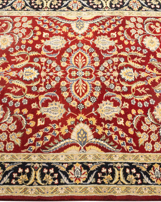 Traditional Mogul Red Wool Area Rug 3' 0" x 4' 9" - Solo Rugs