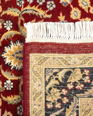 Traditional Mogul Red Wool Area Rug 3' 0" x 4' 9" - Solo Rugs