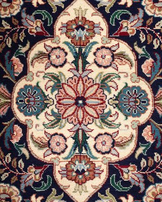 Traditional Mogul Red Wool Area Rug 9' 2" x 12' 3" - Solo Rugs