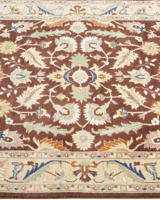 Traditional Mogul Brown Wool Area Rug 3' 1" x 5' 2" - Solo Rugs