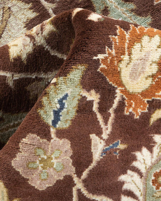 Traditional Mogul Brown Wool Area Rug 3' 1" x 5' 2" - Solo Rugs