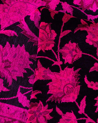Contemporary Fine Vibrance Black Wool Area Rug 9' 1" x 12' 3" - Solo Rugs