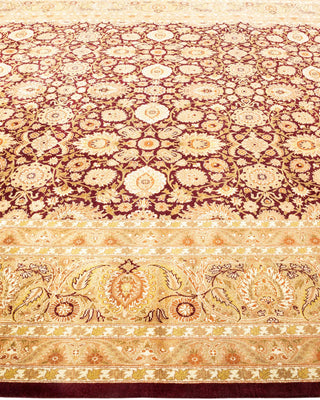 Traditional Mogul Red Wool Area Rug 8' 1" x 10' 3" - Solo Rugs