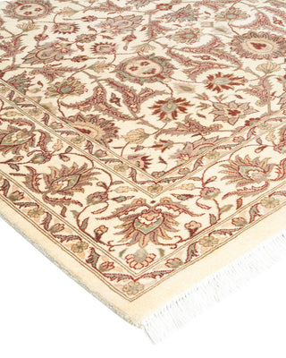 Traditional Mogul Ivory Wool Area Rug 4' 3" x 6' 3" - Solo Rugs