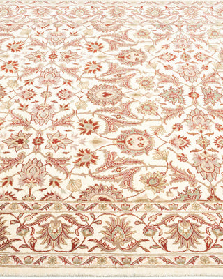 Traditional Mogul Ivory Wool Area Rug 4' 3" x 6' 3" - Solo Rugs