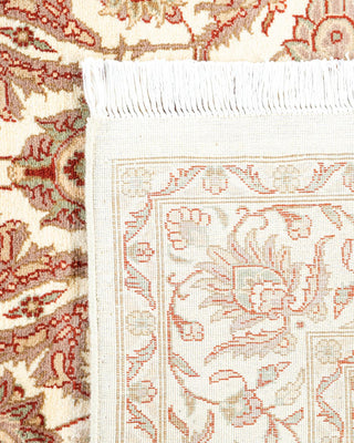 Traditional Mogul Ivory Wool Area Rug 4' 3" x 6' 3" - Solo Rugs