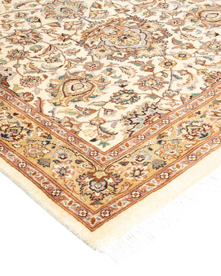 Traditional Mogul Ivory Wool Area Rug 3' 0" x 5' 3" - Solo Rugs