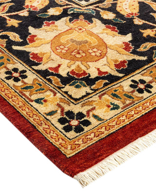 Contemporary Eclectic Red Wool Area Rug 8' 2" x 10' 3" - Solo Rugs