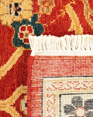 Contemporary Eclectic Red Wool Area Rug 8' 2" x 10' 3" - Solo Rugs