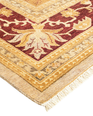 Contemporary Eclectic Ivory Wool Area Rug 8' 2" x 10' 1" - Solo Rugs