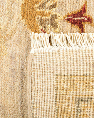 Contemporary Eclectic Ivory Wool Area Rug 8' 2" x 10' 1" - Solo Rugs