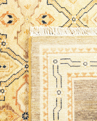 Contemporary Eclectic Green Wool Square Area Rug 7' 9" x 8' 1" - Solo Rugs