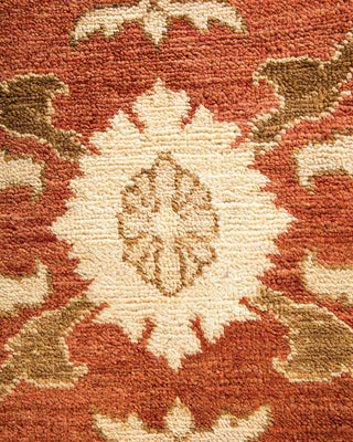 Contemporary Eclectic Yellow Wool Area Rug 8' 1" x 10' 4" - Solo Rugs