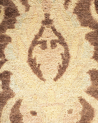 Contemporary Eclectic Brown Wool Area Rug 9' 0" x 11' 10" - Solo Rugs